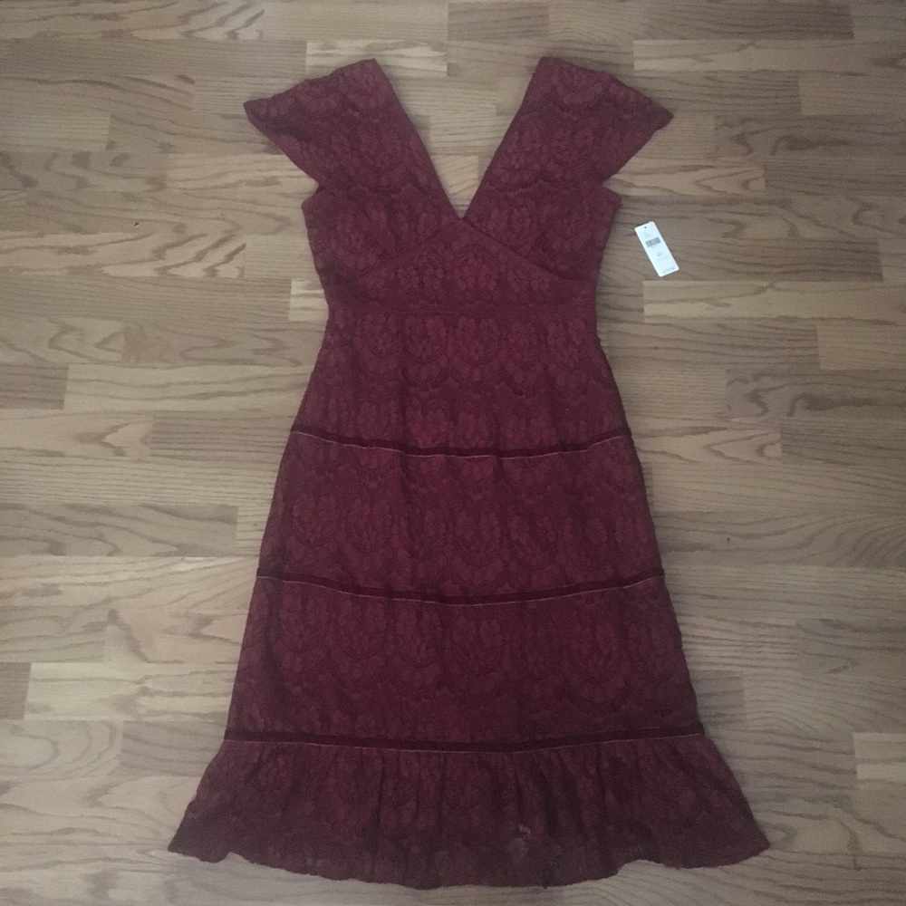 SOLD NWT anthro clarinda ruffle dress - Picture 2 of 6